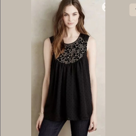 EUC! - Anthro | One September Mari Embroidered Top - Picture 3 of 8